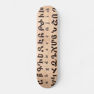 Skateboard Patinage alphabétique arménien