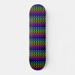 Skateboard Patinage Arc-en-ciel des points