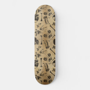 Skateboard Patinage archéologique de l'anatomie osseuse