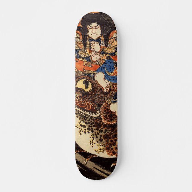 Skateboard Patinage artistique japonais ukiyoe (Devant)