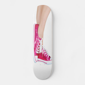 Skateboard Patinage Basket rose