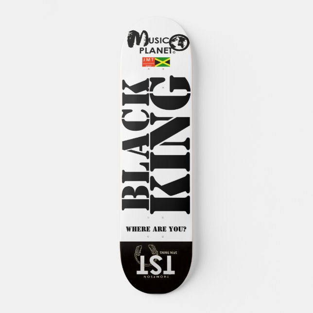 Skateboard Patinage BLACK KING (Recto)