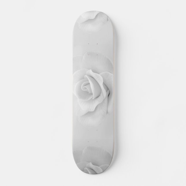 Skateboard Patinage blanc (Recto)