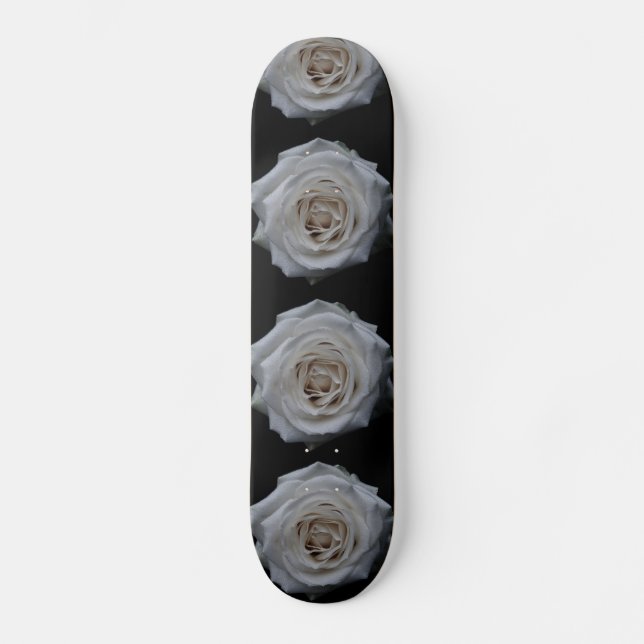 Skateboard Patinage blanc (Recto)