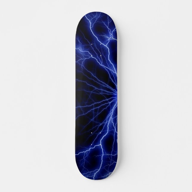 Skateboard Patinage Blue Lightning (Devant)