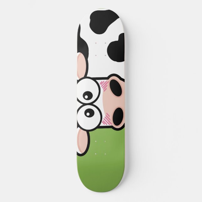 Skateboard Patinage Blushing Cow (Recto)