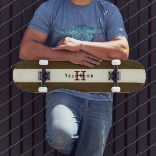 Skateboard Patinage Brown en laiton vintage avec le nom HAMby