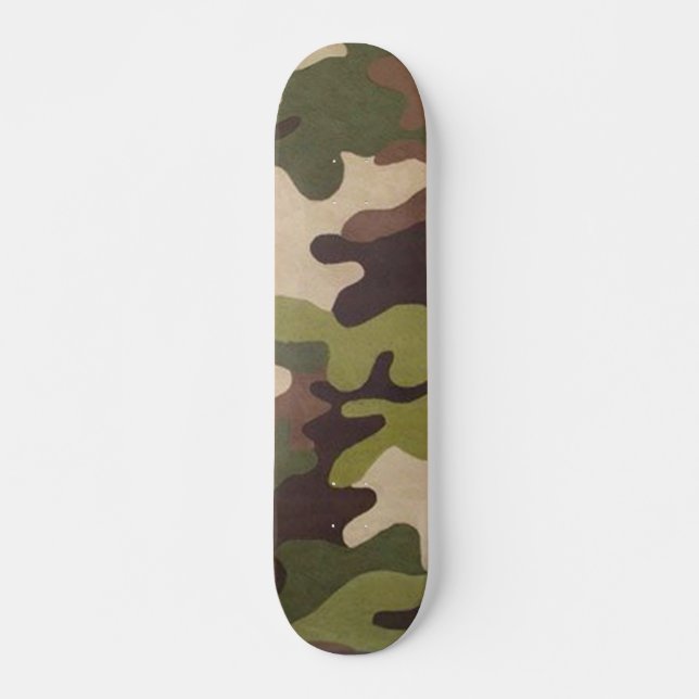 Skateboard Patinage Camouflage (Devant)