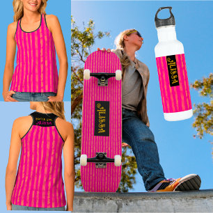 Skateboard Patinage cool rose orange girly moderne