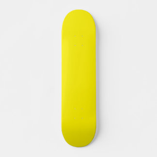 Skateboard Patinage couleur jaune clair