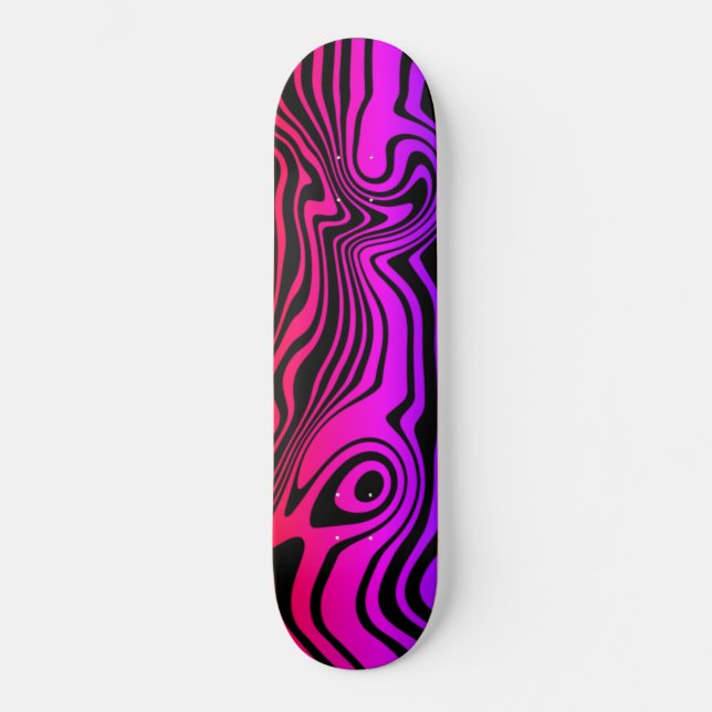 Skateboard Patinage couleur rose pourpre (Recto)