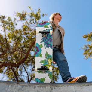 Skateboard Patinage d'alimentation des fleurs