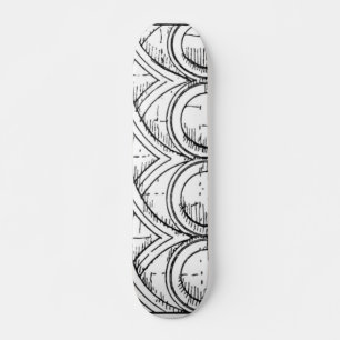 Skateboard Patinage d'architecture médiévale