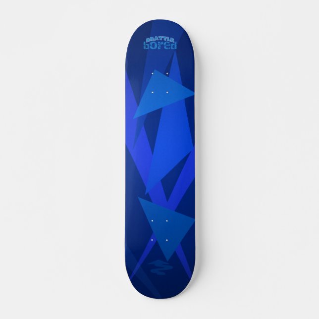 Skateboard Patinage de batterie bleu électrique (Devant)