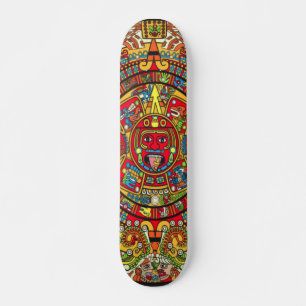 Skateboard Patinage de calendrier aztèque