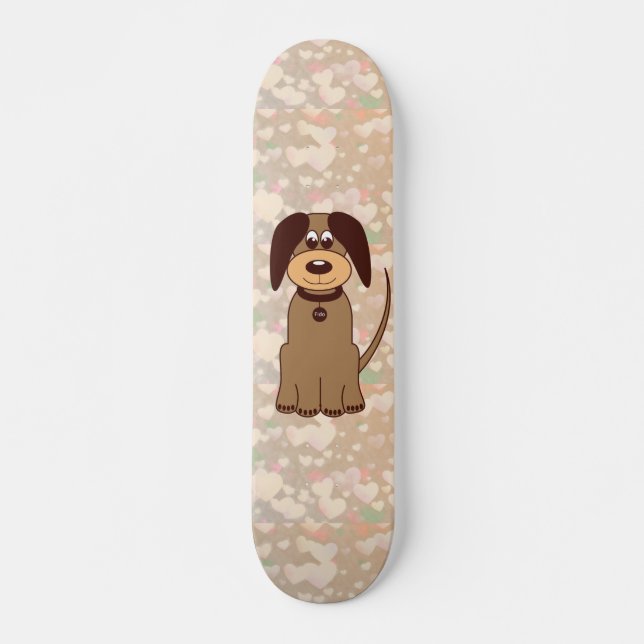 Skateboard Patinage de chiens Brown (Devant)