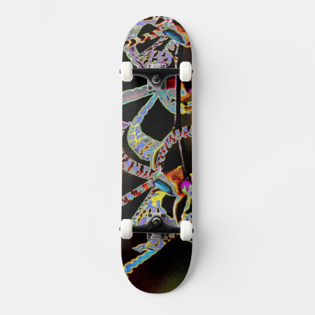 Skateboard Patinage de collection d'orchidées (Recto)