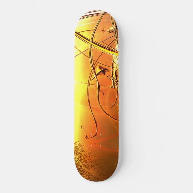 Skateboard Patinage de conception jaune (Recto)