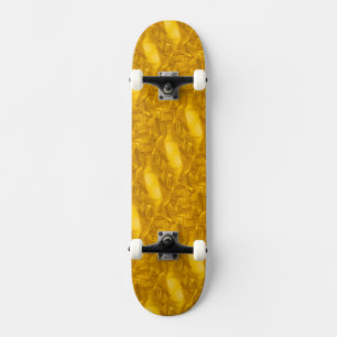 Skateboard Patinage de couleur or