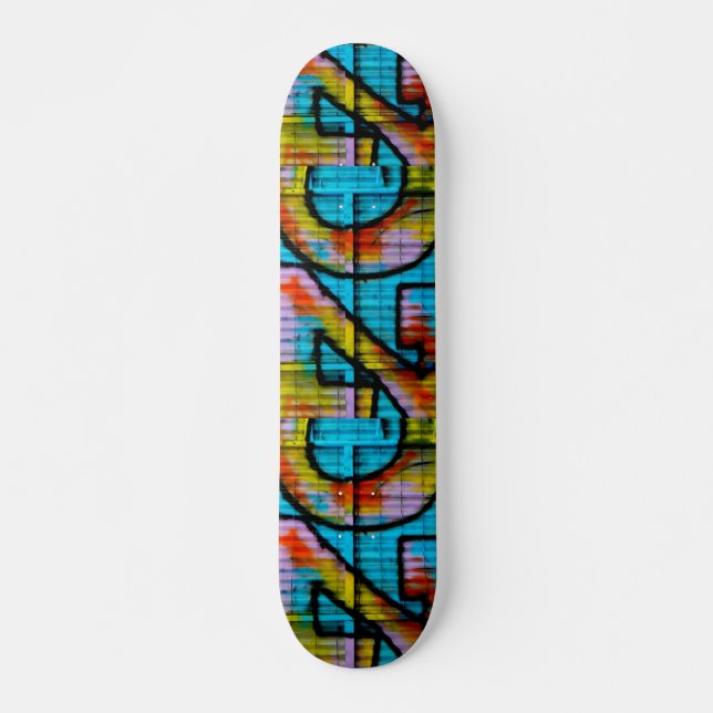 Skateboard Patinage de graffitis. (Devant)