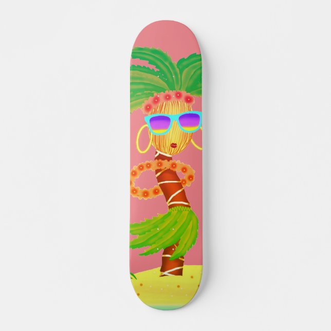 Skateboard Patinage de la fille Hula Palm (Devant)