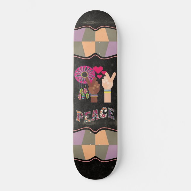 Skateboard Patinage de paix (Recto)