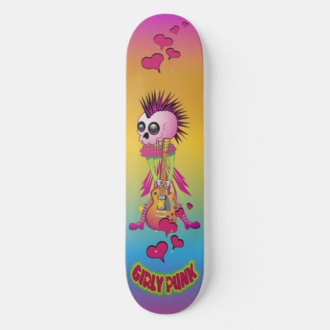Skateboard Patinage de rock Girly Punk (Recto)
