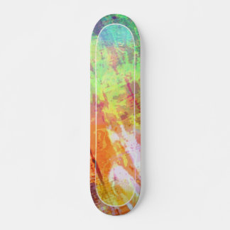 Skateboard Patinage de style Grunge de couleur