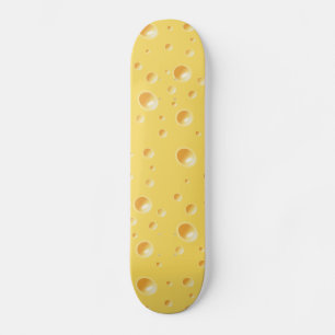 Skateboard Patinage de texture au fromage suisse jaune