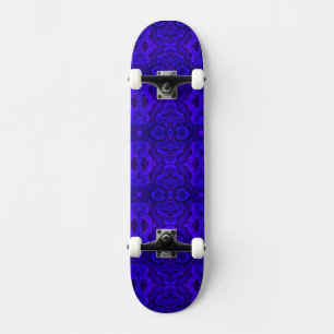 Skateboard Patinage de texture de serpent bleu