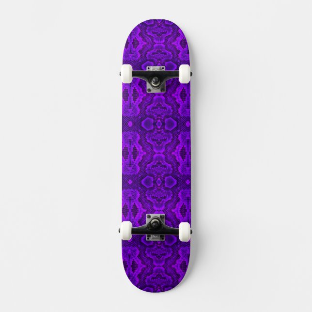 Skateboard Patinage de texture de serpent violet (Recto)