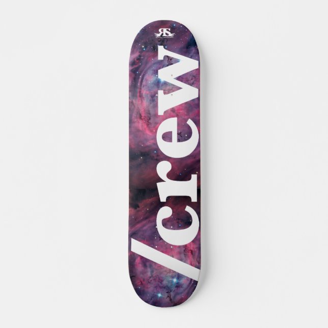 Skateboard /Patinage d'équipage sur carte spatiale (Devant)
