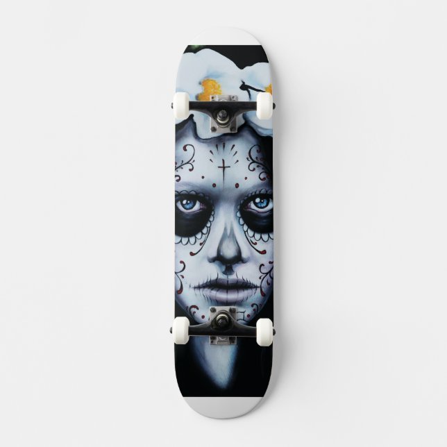 Skateboard Patinage Dia De Los Muertos (Recto)