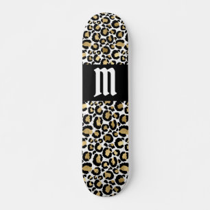 Skateboard Patinage Empreinte de léopard personnalisé