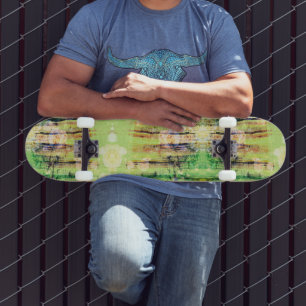 Skateboard Patinage en bande verte