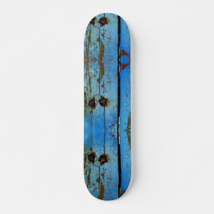 Skateboard Patinage en bois bleu.