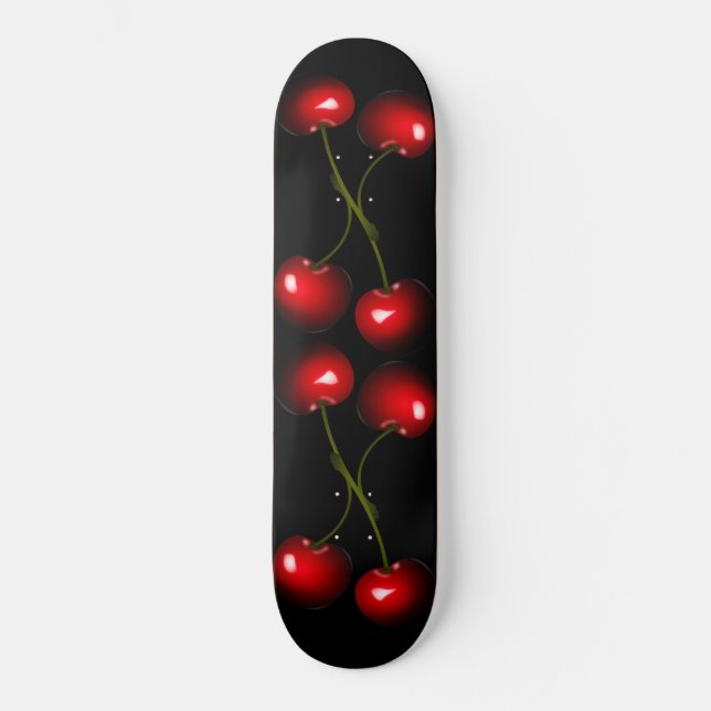 Skateboard Patinage en cerisier rouge frais - Vos couleurs (Recto)