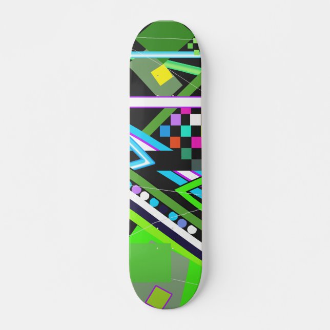 Skateboard Patinage en couleur (Devant)