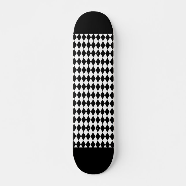 Skateboard Patinage en diamant noir (Devant)