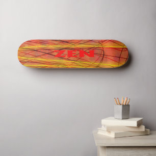 Skateboard Patinage en fil rouge zen