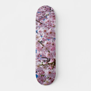 Skateboard Patinage en fleurs de cerisiers japonais