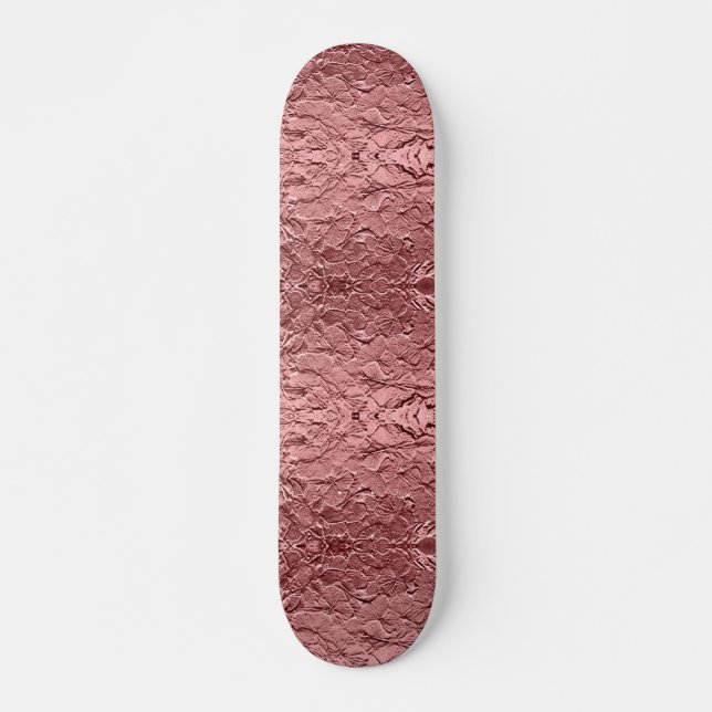 Skateboard Patinage en métal rose (Devant)