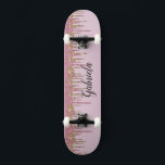 Skateboard Patinage en Parties scintillant Pinky<br><div class="desc">Personnalisez facilement ce jeu de skateboard en faux parties scintillant rose personnalisé. Un grand cadeau pour n'importe quel patineur. PARTIES SCINTILLANT NON RÉELLE</div>