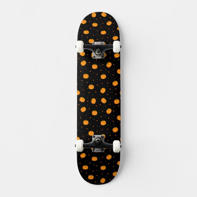 Skateboard Patinage en pluie citrouille (Recto)
