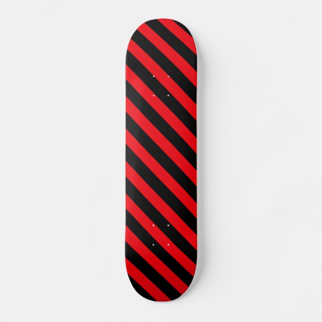 Skateboard Patinage en rouge noir (Recto)
