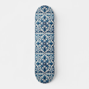 Skateboard Patinage en tuiles portugaises