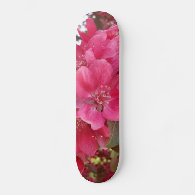 Skateboard Patinage Fleur Printemps (Recto)