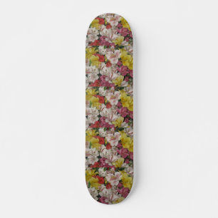 Skateboard Patinage Flower Power Amaryllis