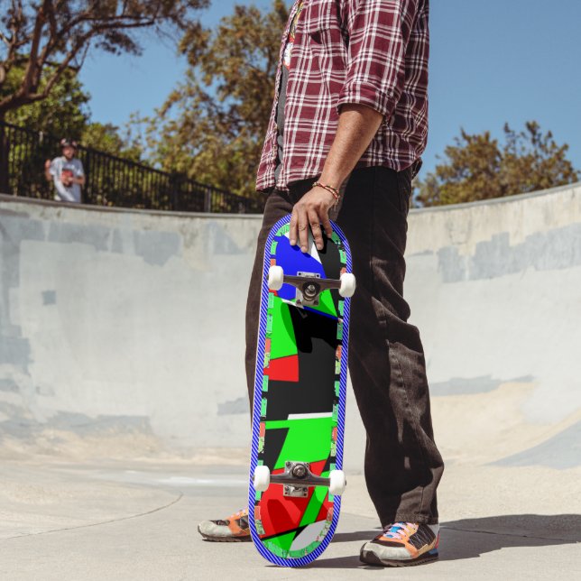 Skateboard Patinage géométrique Double découpé (Extérieur 2)