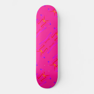 Skateboard Patinage géométrique en rose intégral préconst